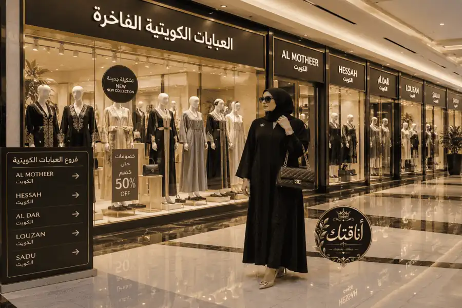 أفضل ماركات العبايات الكويتية الفاخرة | دليلكِ الشامل لأناقة خليجية ورفاهية خيالية