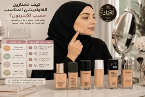 كيفية معرفة الأندرتون واختيار درجة الفاونديشن المناسبة لبشرتكِ