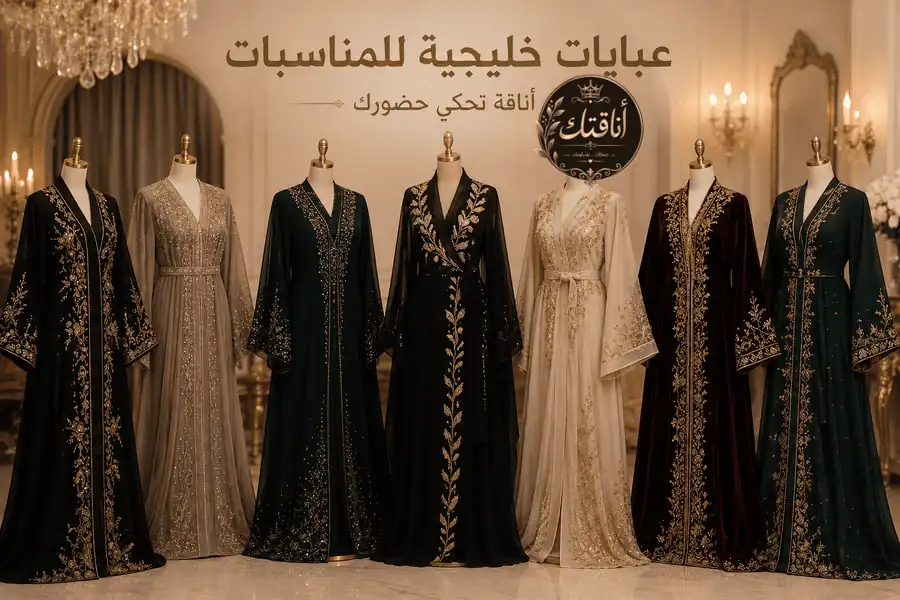عبايات خليجية للمناسبات: دليل أناقتكِ لاختيار التصميم المثالي لكل مناسبة لإطلالة تجمع بين الفخامة والاحتشام