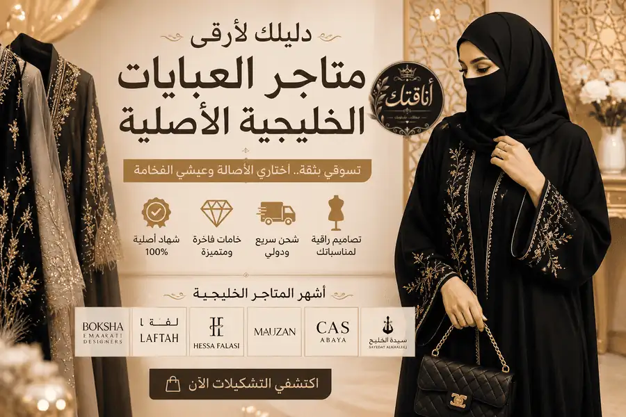 متاجر بيع عبايات خليجية أصلية| دليلكِ للتسوق بثقة من أشهر الفروع الخليجية