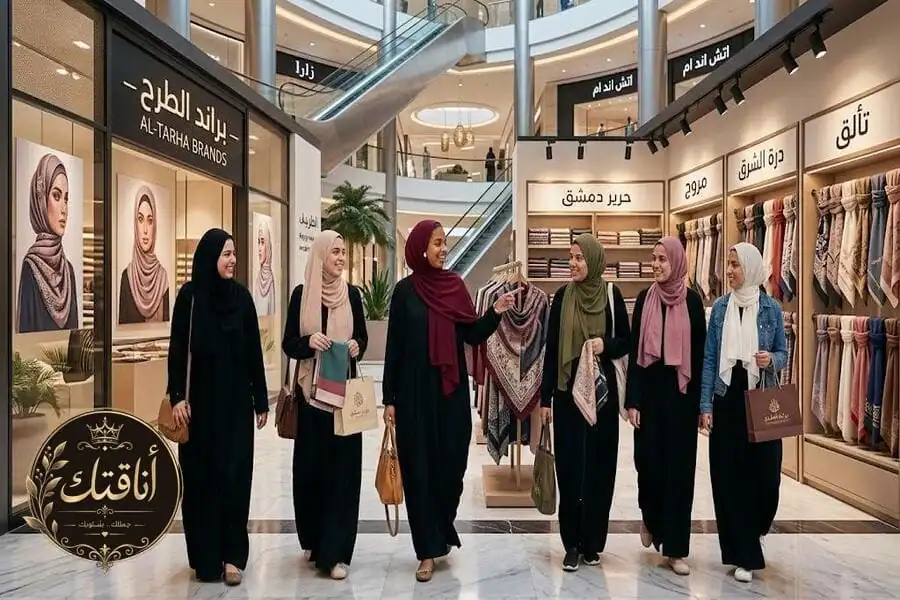 ألوان طرح على عبايات سوداء: أفضل 12 لونًا لتنسيق إطلالتكِ بأناقة وشياكة