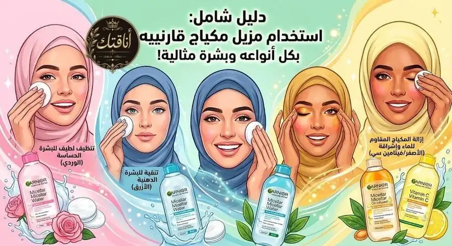 مزيل مكياج قارنييه | عارفة تستخدميه إمتى وليه وإزاي؟ تعالي أفهمك كل أسراره ولماذا هو مهم لبشرتكِ