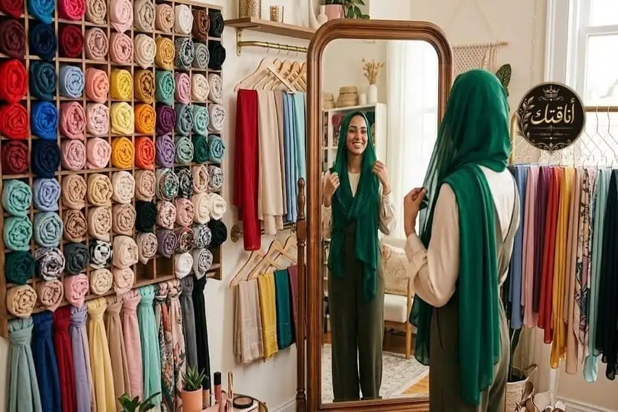 لماذا يطفئ بعض ألوان الحجاب وجهكِ؟ وكيف تختارين الدرجة التي تبرز جمالكِ وتُزيد إشراقتكِ؟