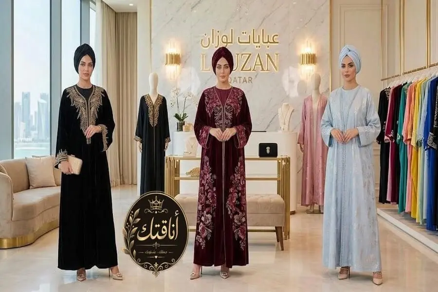 سحر الأناقة القطرية: رحلة مع عبايات لوزان بين أصالة التصميم ورفاهية الطلب (الفروع، الأسعار، وفنون التفصيل)